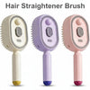 5 in 1 Rechargeable Hair Straightener Brush with Detangling Comb | Cordless Hair Styler
