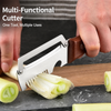2 IN 1 Multifunctional Vegetable Cutter, Peeler & Julienne Slicer with Wooden Handle