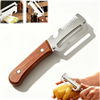 2 IN 1 Multifunctional Vegetable Cutter, Peeler & Julienne Slicer with Wooden Handle