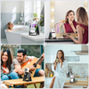 4-in-1 Wireless Induction Speaker with RGB Lights, Phone Stand & 360° Rotating Design