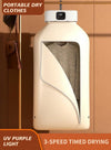 Ai Smart Laundry Dryer with Remote Control, Multifunctional Electric Dryer Machine, Clothes Dryer with Dryer Bag, 2 Gear Adjustable Dryer Machine, Dryer for Delicate Garments