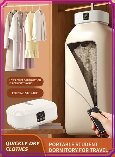 Ai Smart Laundry Dryer with Remote Control, Multifunctional Electric Dryer Machine, Clothes Dryer with Dryer Bag, 2 Gear Adjustable Dryer Machine, Dryer for Delicate Garments